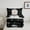 Black White, variant on jejeloiu Cute Christmas Snowmen Full Size Comforter Sets,Hello Winter Bedding Comforter Set,White Black Bedding Sets For Girls,Microfiber Bedroom Decor Reversible,3pcs