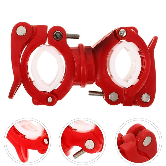 LRXIYODE Bike Lamp Extension Bracket 1Set Quick Release Adjustable Clamping Red White Plastic Rubber Metal For Cyclists