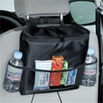 thumbnail image 2 of WASHWEPE Black Polyester Car Seatback Organizer For Car Seat Sundries 1Pcs 11In * 8.7In * 3.9In, 2 of 7