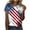 QR6_Multicolor, variant on VKOYWKM USA Flag Tshirts Shirts for Women Short Sleeve Patriotic Top American Flag Stars and Stripes Graphic T Shirts Patriotic Crew Neck Independence Day Tees