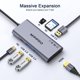 thumbnail image 3 of Adaptador HDMI USB C Hub QGeeM 7 en 1 Tipo C Hub a HDMI 4k 3 puertos USB 3.0, 3 of 8