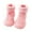 Pink, variant on Kids Toddler Baby Boys Girls Solid Warm Knit Soft Sole Rubber Shoes Slipper Stocking Soft Shoes,Toddler Girl Shoes,Boys Shoes,Size:9-12 Months