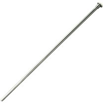 Westbrass R124-05 3/8" x 20" Flat Head Toilet Supply Riser, Polished Nickel