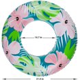 thumbnail image 5 of 8.82 x 8.82 x 1.42 inchesgreenFlotadores inflables para piscina, anillos de natación, flotadores inflables para piscina para niños y adultos, juguetes de tubo de piscina de 36 'par, 5 of 5