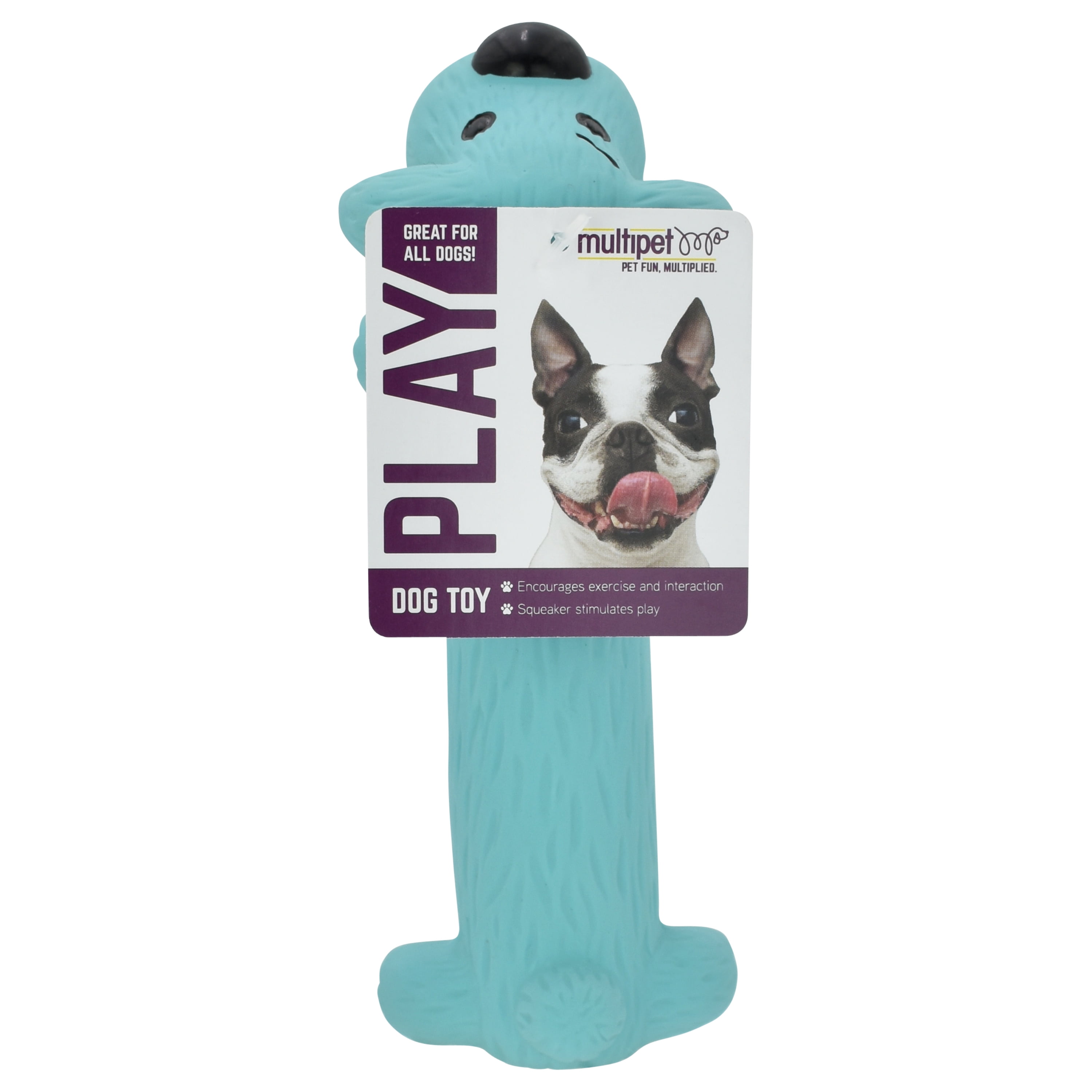 (3 pack) Multipet Loofa Latex Smiling Plush Dog Toy