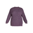 thumbnail image 5 of Terra & Sky Women’s Plus Size Mock Neck Chenille Sweater, Sizes 0X-5X, 5 of 5