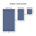 thumbnail image 5 of Hotel Style Luxury Bath Towel, 100% U.S. Cotton, Washed Indigo, 5 of 9