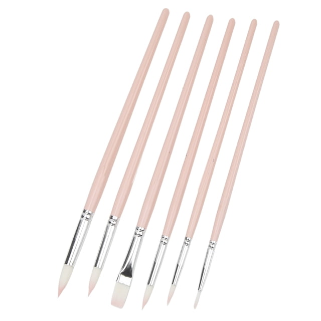 Pinceles para pintar al óleo, 6 pinceles para acuarela, juego de pinceles finos multifuncionales, artesanía excepcional