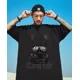 thumbnail image 3 of Playera Hombre Manga Corta Negra Camisetas Lycra Estampado, 3 of 4