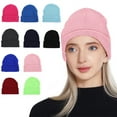 thumbnail image 2 of Mosey Men Women Autumn Winter Knitting Beanie Hat Solid Color Brimless Retro Round Dome Outdoor Pullover Skiing Hat Streetwear, 2 of 8