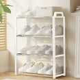 thumbnail image 6 of 4-Tier Shoe Rack Organizer | Stackable Plastic Shoe Shelf for Men Women & Kids | Black or White | Space-Saving Storage for Closet Entryway Bedroom | Easy Assembly No Tools Needed, 6 of 6