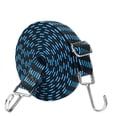 thumbnail image 1 of 1PC 4 Meter Long Bungee Rope with Hooks Clips Luggage Cord Rope Elastics Rubber - blue, 1 of 6