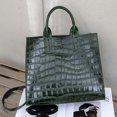 thumbnail image 3 of Genuine Cowhide Leather Women Tote Bag,Crocodile Embossed Crossbody Shoulder Purse, Purse for Work, 3 of 8