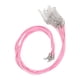 thumbnail image 5 of 200 piezas de cordón encerado para collar con cierre de langosta, longitud ajustable, para hacer joyas, color rosa, 5 of 14