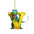 thumbnail image 2 of 2D Planar Dinosaur 26-letter dinosaur pendant,Decoration Dinosaur Pendant, With 26 English Letters Acrylic Hanging Ornament, Cute Dinosaur Holiday Gift,Home And Garden Decoration, 2 of 6