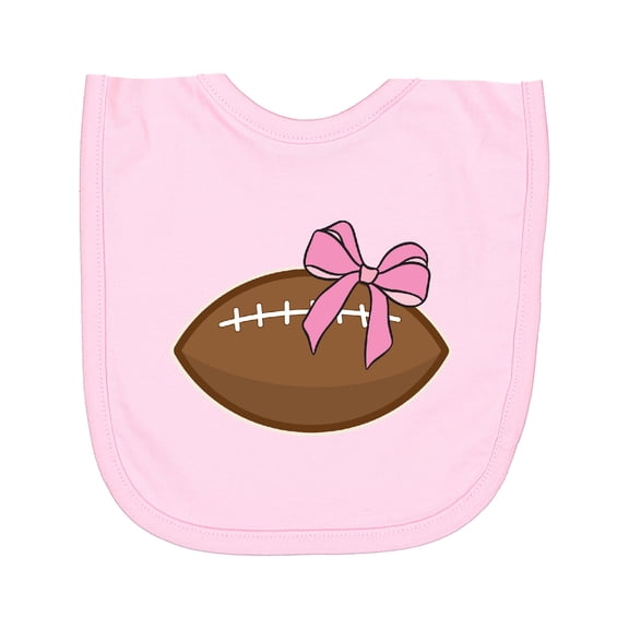 Inktastic Football Cute Coquette Bow Newborn Bib