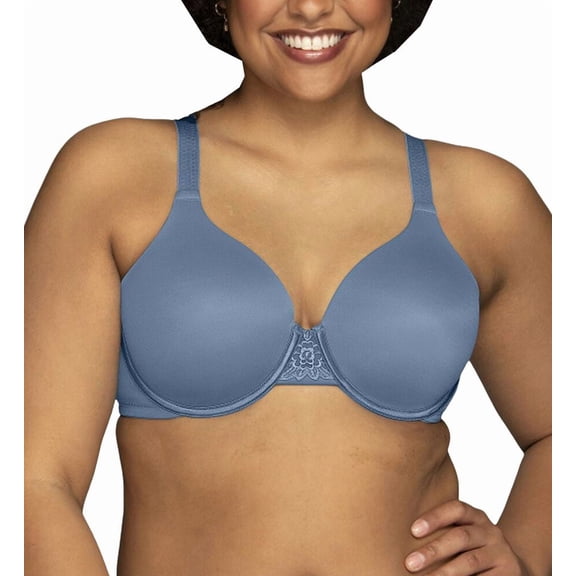 Women's Vanity Fair 76380 Beauty Back Full Figure Underwire Bra (Urban Blue 44C)