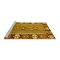 thumbnail image 2 of Ahgly Company Machine Washable Indoor Round Persian Yellow Traditional Area Rugs, 5' Round, 2 of 4