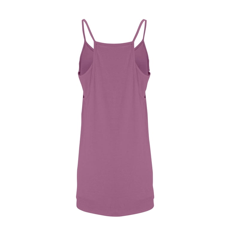 Athletic Dress Womens Sresses Summer Sleeveless Spaghetti Straps Simple  Solid Color dress with shorts underneath womens athletic dress Summer  Dresses 01-Purple M - Walmart.com