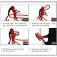 thumbnail image 4 of Descendeur d'Escalade en Plein Air avec Auto-Freinage et Rappel pour Descente Rouge, 4 of 9