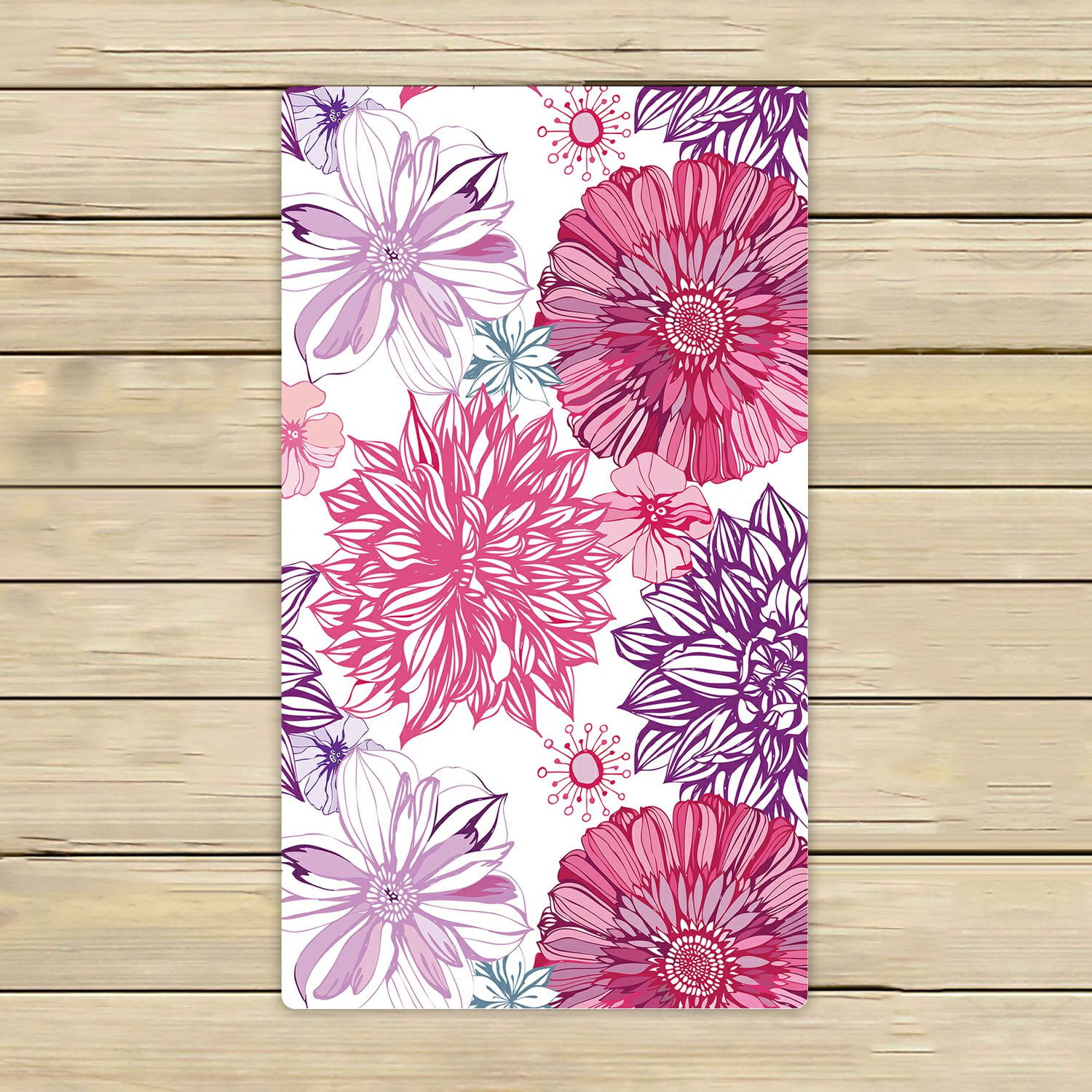 ZKGK Dahlia Floral Pattern Hand Towel Bath Towels Beach Towel For Home
