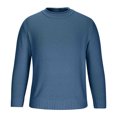 thumbnail image 1 of Grrvtrz Chandails pour Hommes Col Rond Chandail Décontracté Manches Longues Tissage Épais Chandail Texturé Mode Automne 2025, 1 of 7
