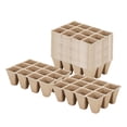 thumbnail image 3 of Terraxo Seedling Starter Trays Nursery Cup Biodegradable Reusable Planting Container for 12 grids L, 3 of 8