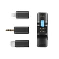 thumbnail image 4 of Microphones,Sync Receiver Clip-on Mic Reduction Auto Creativity Lavalier Noise Reduction Receiver 2pcs Box Sync With Receiver Box Sync Lavalier Link Clip-on Auto Sync Lavalier Clip-on 100m 2 Box, 4 of 7