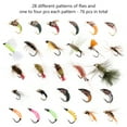 thumbnail image 4 of Bassdash Fly Fishing Flies Kit Fly Assortment Trout Bass Fishing with Fly Box, 36/64/72/76/80/96pcs with Dry/Wet Flies, Nymphs, Streamers, Popper, 4 of 8