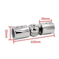thumbnail image 1 of Rod Connector Curtain Rod Stainless Steel Bay Window Shower Room Adjustable for Window bright, 1 of 9