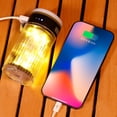 thumbnail image 3 of YAHHU LED Camping String Light Portable 2 in 1 Campsite Ambient Lamp Waterproof Tent Light with 6 Lighting Modes Support Power Bank Function for Camping Hiking Courtyard Tent Decoration, 3 of 6