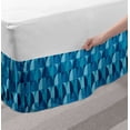 thumbnail image 2 of Ambesonne Contemporary Multi-color Geometric Gathered Microfiber Bed Skirt, Full, 2 of 2