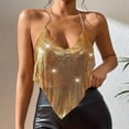 thumbnail image 4 of HXWCHs Women's Elegant Nightclub Party Performance Backless Sleeveless ofp S Gold, 4 of 7