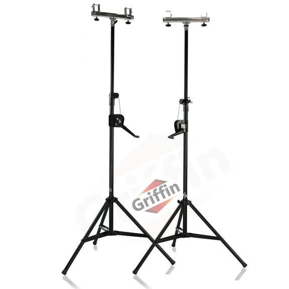 Light Trussing Stands by GRIFFIN - T Adapter DJ Booth Kit  Truss System for Lighting Cans  Speakers - Pro-Audio Stage Platform Hardware Mounting Kit by GeekStands.com