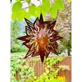 thumbnail image 3 of Dundee Deco's Wind Spinner in Gift Box - 3D Hanging Indoor Outdoor Yard Garden Decoration - Mandala - Pointed Sun - Copper - 12 inch - Unique Gift Idea For Men Women, Souvenir, Present, 3 of 6