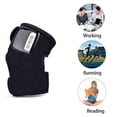 thumbnail image 3 of RO Masajeador para el dolor de rodilla, artritis Masajeador para aliviar el dolor de rodilla Fisioterapia Calor Vibración Brace Wrap Tool Negro 1 pieza Sincero Electrónica, 3 of 5