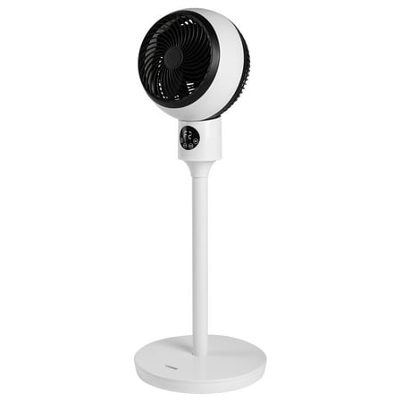 

Circulating Stand Fan for Home Bedroom with Remote Standing Fans Ocillation 70° Pedestal Fan 3 Speeds 3 Modes 15Hour Timing LED Display for Indoor Bedroom and Home Office 7 Inch White