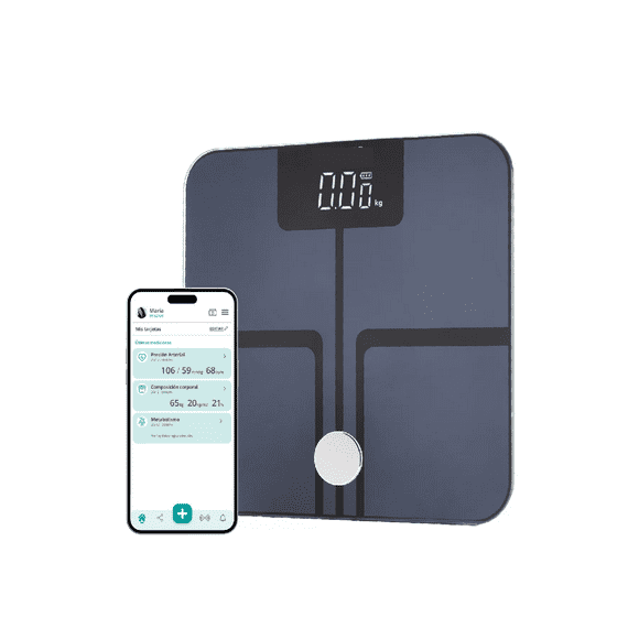 Bascula digital bioimpedancia inteligente bluetooth 180kg personas peso pesa grasa corporal baño personal Femmto