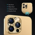 thumbnail image 2 of JINGYANG Camera Lens Protector Compatible with iPhone 14 Pro/ 14 Pro Max, 9H Tempered Glass Screen Protector, Metal Protective Lens Cover for iPhone 14 Pro/ iPhone 14 Pro Max - Gold, 2 of 7