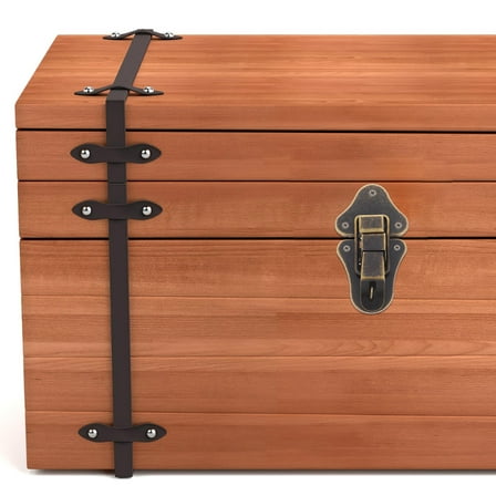 Luxshiny Secure Metal Hasp Latch Set for Vintage Wooden Chest Decorative Packaging - 1 Piece