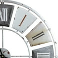 thumbnail image 7 of Vintage Sorbus Wall Clock: Roman Numerals, Rustic Farmhouse Decor, 24” Round, 7 of 7