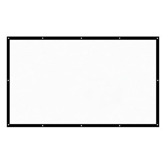 H150 150'' Portable Projector Screen HD 16:9 White Dacron 150 Inch Diagonal Video Projection Screen