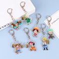 thumbnail image 4 of LLavero de acrílico con figura de Anime de una pieza, colgante de Luffy, Zoro, Sanji, Usopp, Franky Bag, modelo coleccionable, regalo de juguete, 1 ud., 4 of 5
