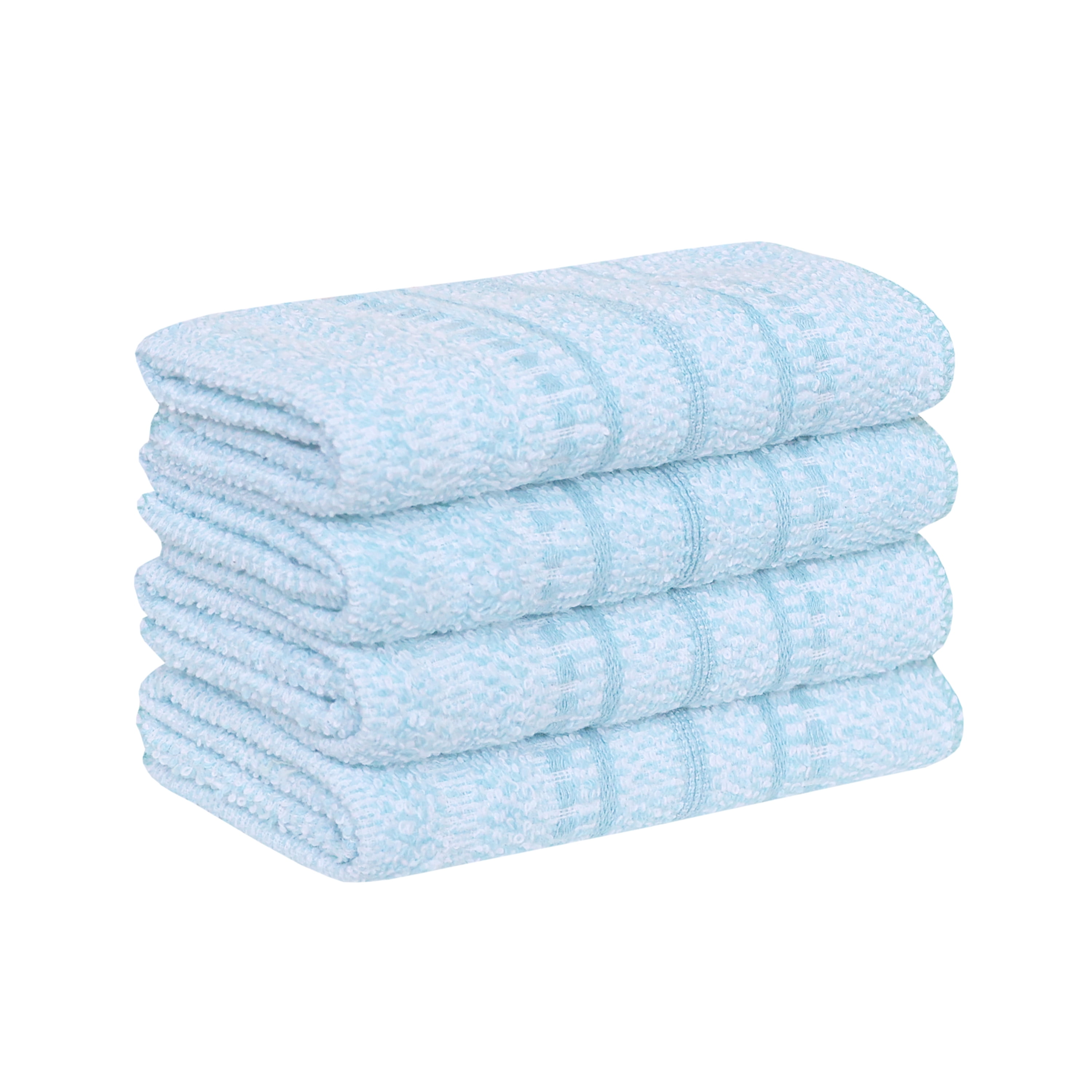 True Hue 4 Pack Wash Cloth , Teal