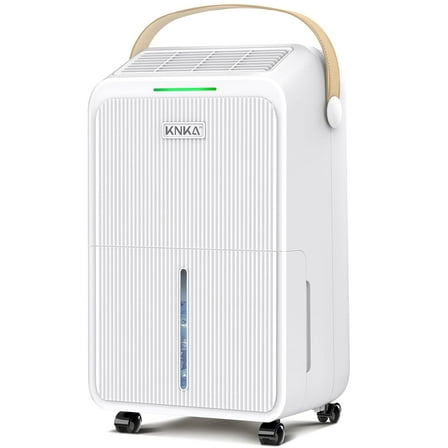 KNKA Pro Dehumidifiers for Home, Basements, MAX 30 Pints Dehumidifier with Drain Hose, 3,500 Sq.ft, 0.8 Gal Water Tank, Smart Humidity Control, 3 Modes, Dry Clothes, 24HR Timer