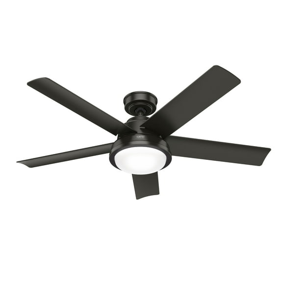 Restored Hunter Fan 52 inch Casual Noble Bronze Indoor/Outdoor Ceiling Fan with Light for Bedroom, Living Room, Dining Room, Kitchen (Refurbished)
