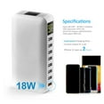 thumbnail image 3 of 60W Multi USB Charger Station QC3.0 Fast Charger Charging With LED Display 8 Ports Multiple Port Charger For Cellphone,Tablet,and More ,Multi-Device Charger, 3 of 7