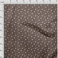 thumbnail image 4 of oneOone Cotton Silk Mocha Brown Fabric Florals Sewing Material Print Fabric By The Yard 42 Inch Wide, 4 of 6