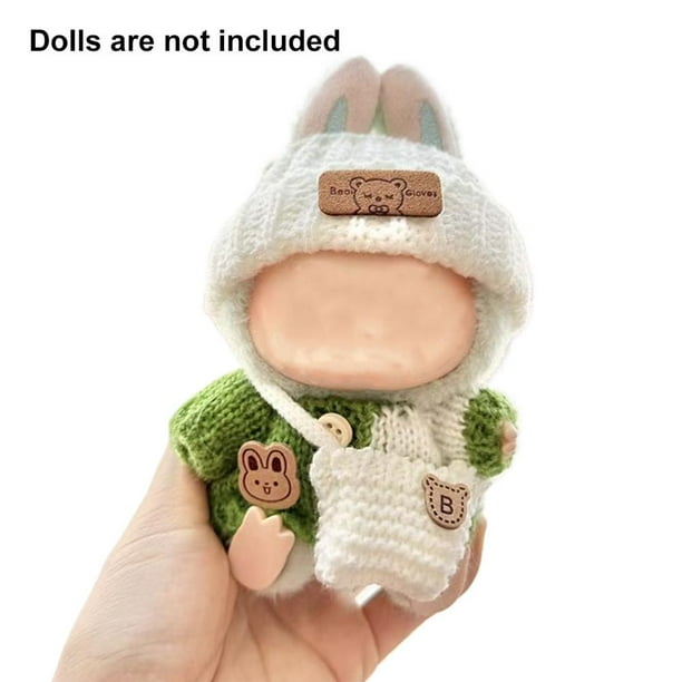 Conjunto de ropa y suéter para muñecas de 17 cm, ideal para disfrazarse, accesorios bonitos y elegantes, fáciles de usar, gran idea de regalo para amantes de las muñecas.