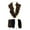BLACK, variant on Scarf - Infinity - Crochet Ruffle -White – SF-S1328